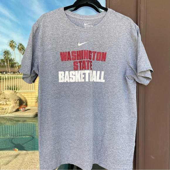 Nike Heather Grey Washington State Basketball Graphic Tee XL - Picture 3 of 8